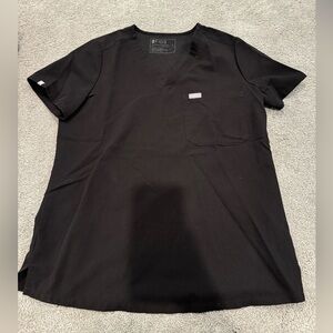 FIGS Black Scrub Top (small)